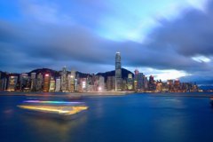 香港维多利亚港城市风景图片