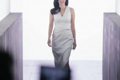 气质图片 气质优雅迷人的女星张柏芝白色长裙典